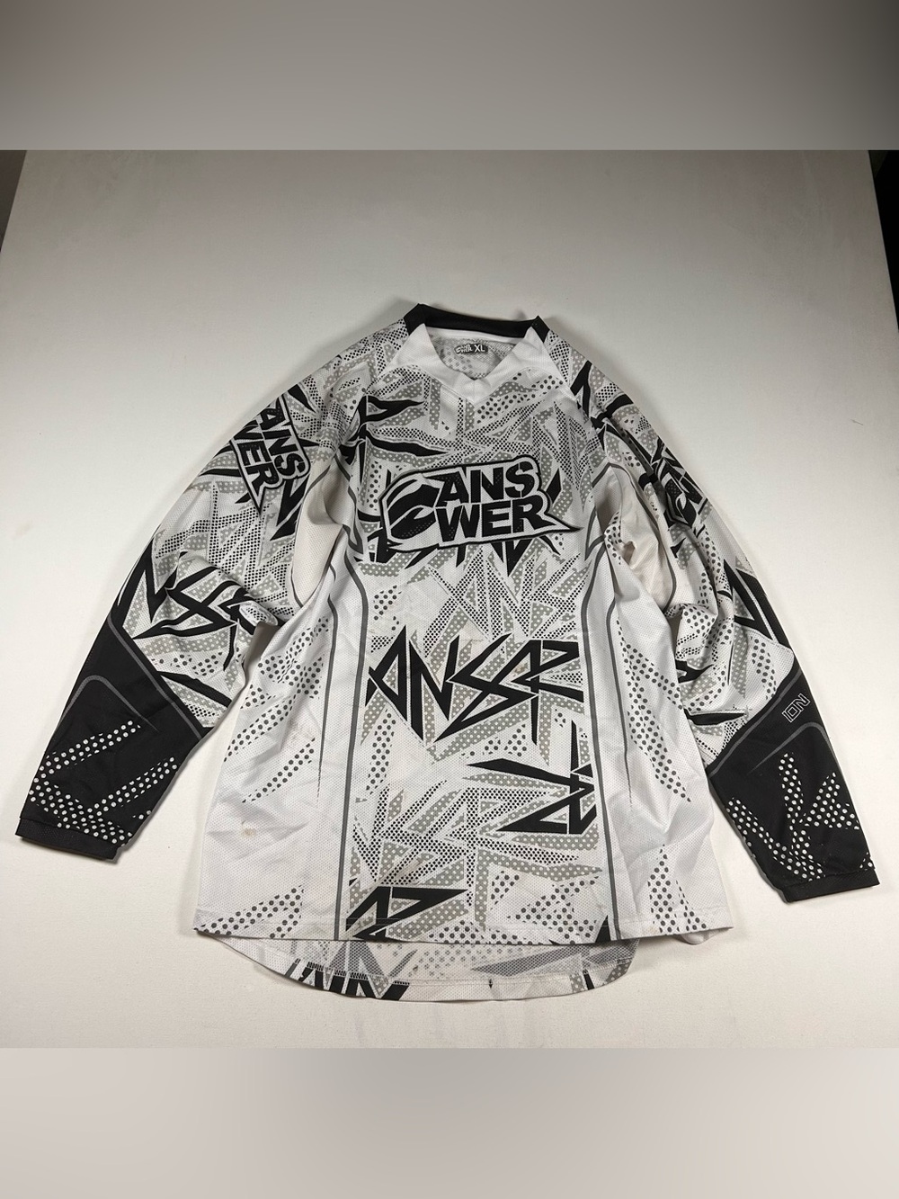 Answer Racing ANSR SYNCHRON Men’s Sz XL Motocross Racing L/S Jersey Shirt Black